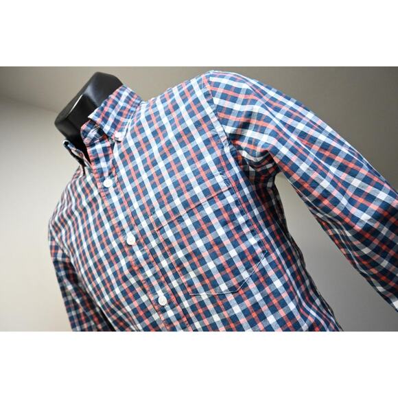 J. Crew Other - J Crew Flex Oxford Slim Fit Dress Shirt Plaid Button Up Mens XS XSMALL